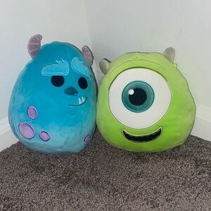 Disney Monsters Inc. Plush Duo - Blue and Green